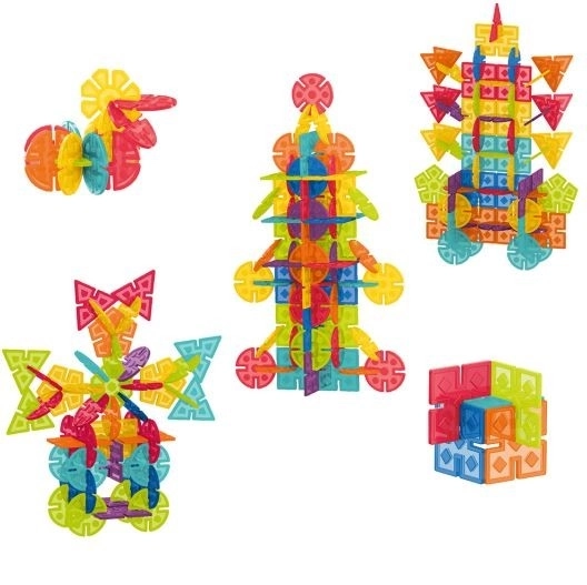 Stavebnica Geometrické Vločky - 224 dielov