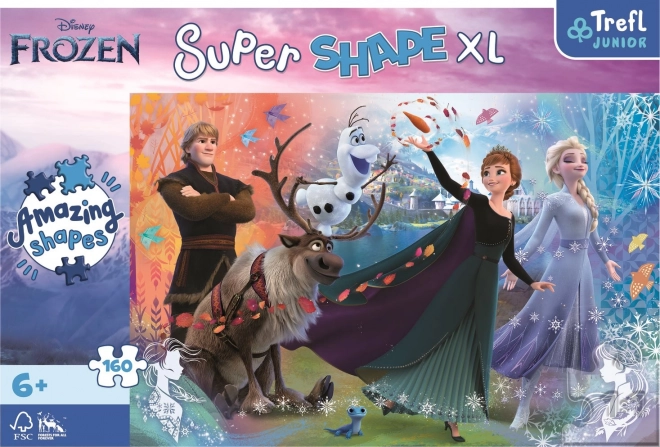 Puzzle Super Shape XL Frozen 2, 160 dielikov