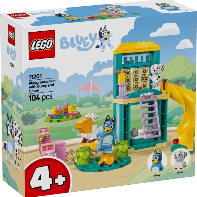 Stavebnica LEGO BLUEY – Bluey a Lucky na ihrisku