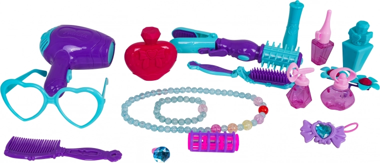 Bohatá sada kaderníckych a kozmetických doplnkov