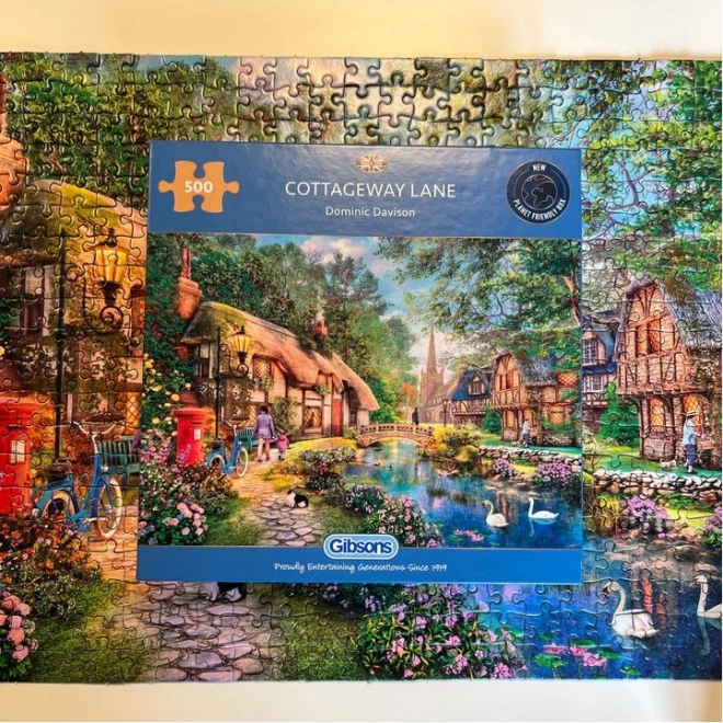 Gibsons Puzzle Cestička medzi chalupami 500 Dielikov