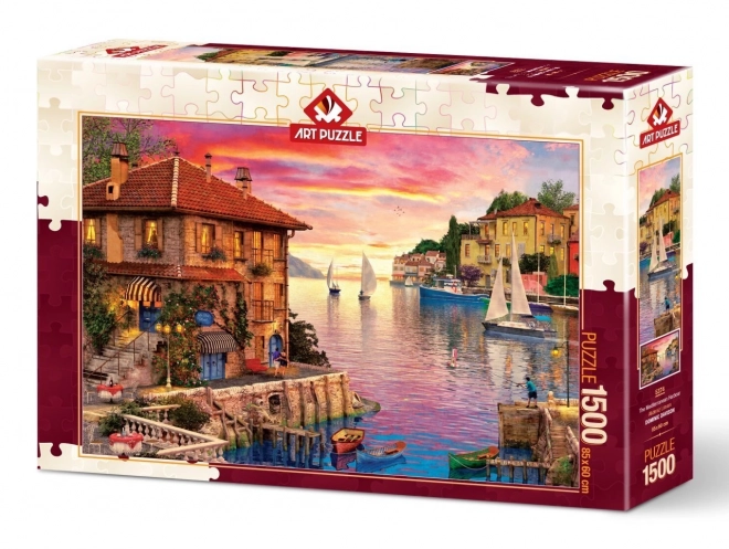 Stredomorský prístav puzzle 1500 dielikov