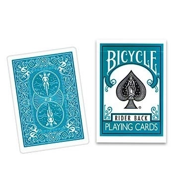 Hracie karty Bicycle s tyrkysovým rubom – pokerová veľkosť