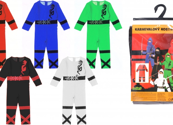 Súprava karnevalový kostým ninja pre deti