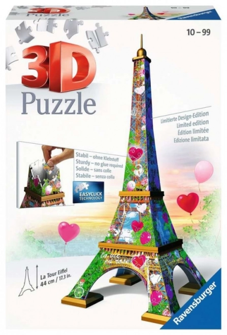 3D puzzle Veža Eiffla Love Edition