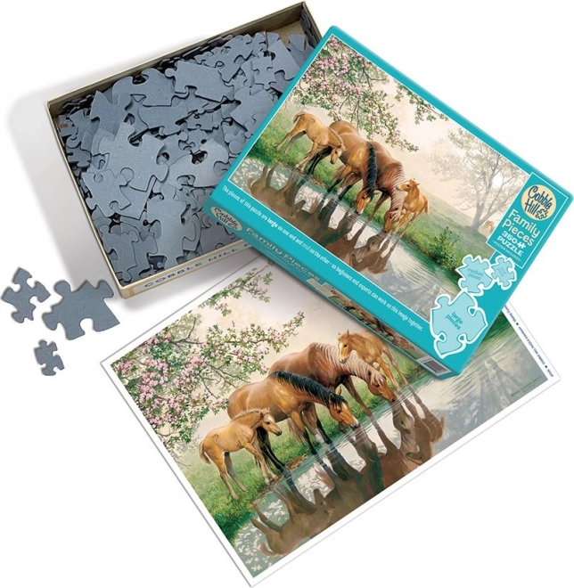 Rodinné puzzle Rodina koní