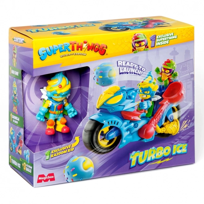 Figúrka Superthings Super Rýchly Motocykel Turbo Ice