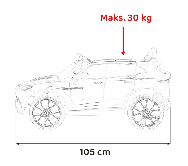 Pojazd Aston Martin DBX čierny