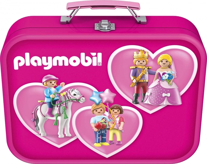 Puzzle Playmobil 4v1 v plechovom kufríku