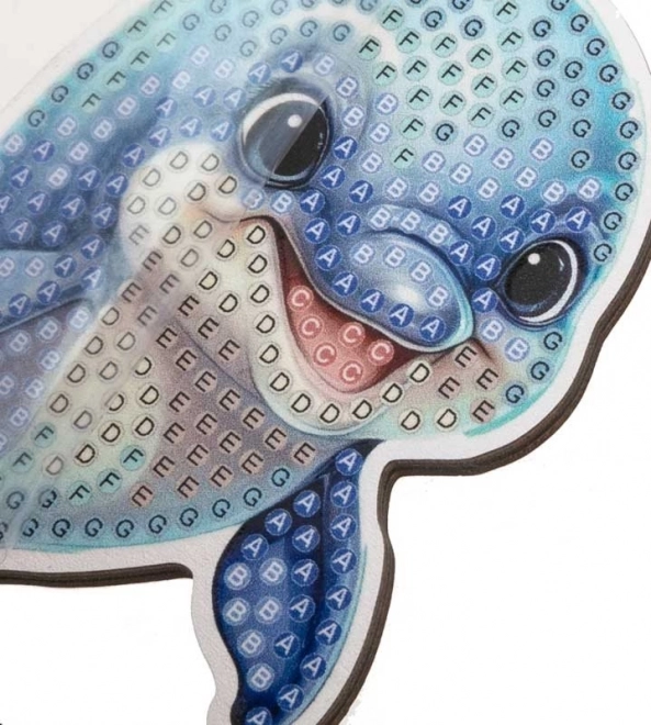 Diamantové maľovanie CRYSTAL ART: Oceán - Dolfín
