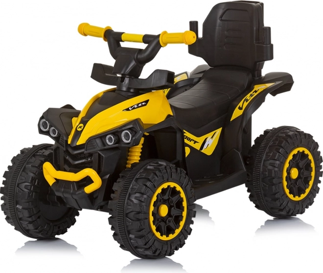 Odrážadlo so strieškou a vodiacou tyčou Chipolino ATV žltá