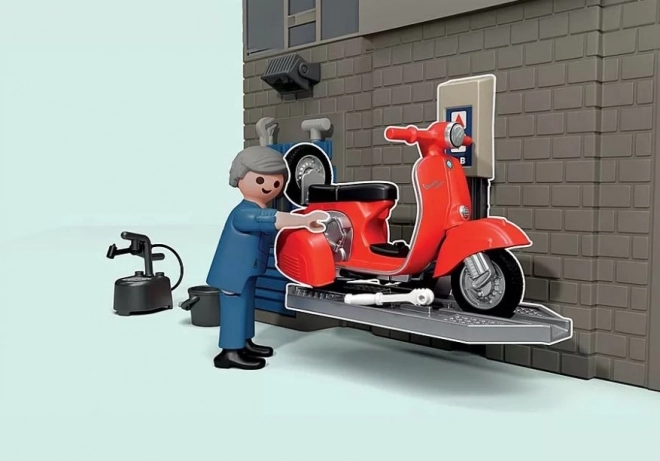 Garáž Vespa zo 60. rokov od PLAYMOBIL