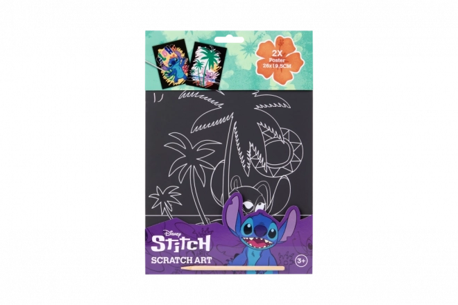 Vyškrabávacie obrázky Stitch pre kreatívnu zábavu