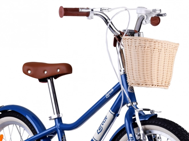 Uroczy mestský bicykel s košíkom pre deti Eurocle 18"