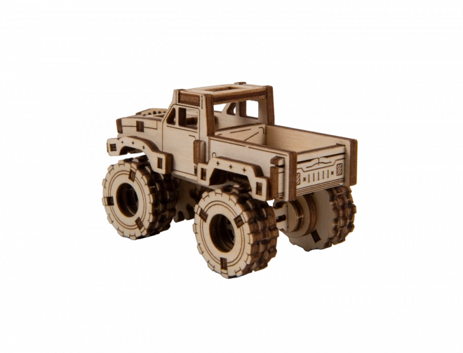 Drevené 3D Puzzle - Monster Truck Model