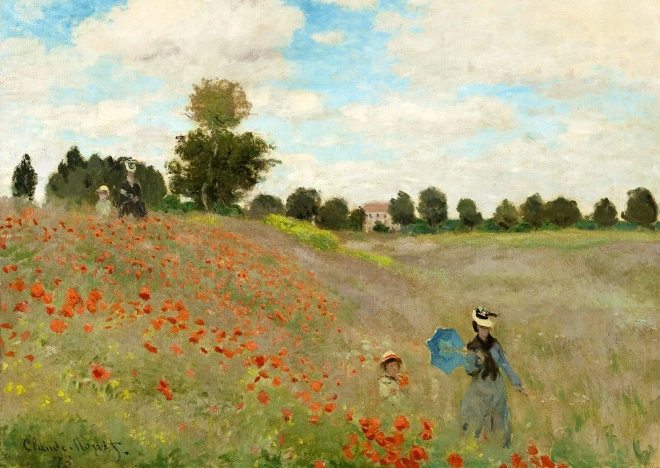 Puzzle Claude Monet: Makové pole 1000 dielikov