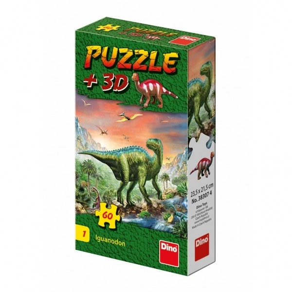 Puzzle s dinosaurem: Parasaurolophus 60 dielikov