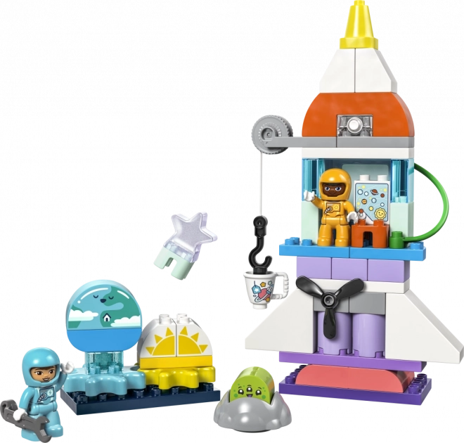 LEGO Duplo Vesmirné dobrodružstvo s raketoplánom 3 v 1