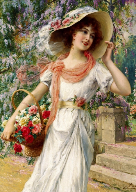 Puzzle Emile Vernon Kvetinová záhrada 1000 dielikov
