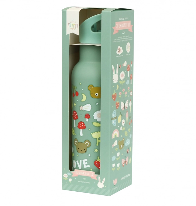 A Little Lovely Company Nerezová fľaša na pitie 500 ml – Joy