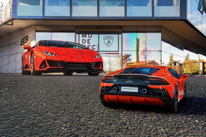 Lamborghini Huracán Evo zelené skladačky