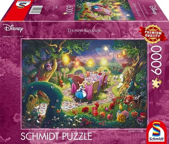 Puzzle Alenka v ríši divov: Čajový dýchánek šialeného klobučníka 6000 dielikov