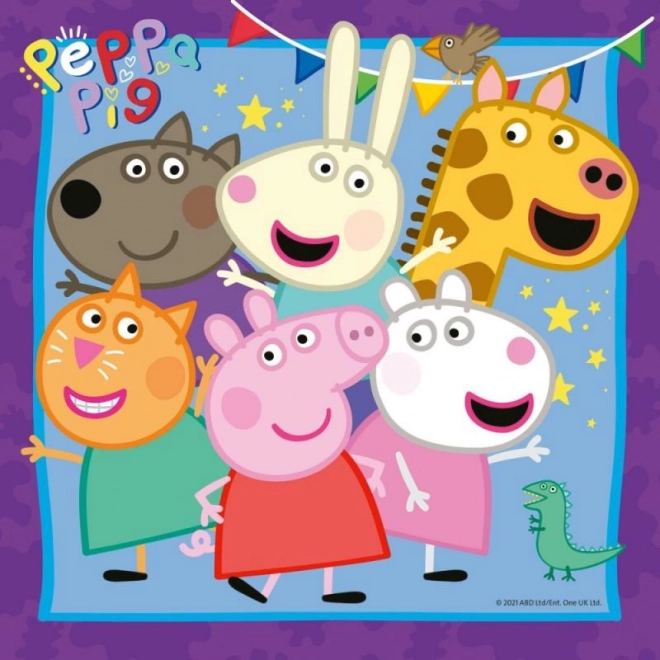 Puzzle Peppa Pig 3x49 dielikov