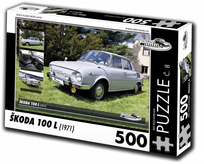 RETRO AUTÁ Puzzle Škoda 100 L (1971) 500 dielikov