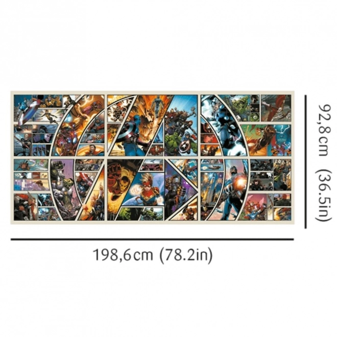 Trefl Puzzle Marvel Avengers: Naprieč komiksovým vesmírom 9000 dielikov