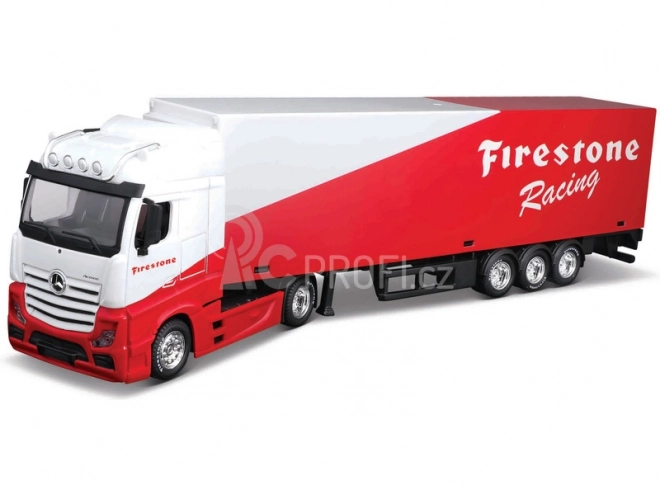 Kamión s prívesom MB Actros Gigaspace Firestone