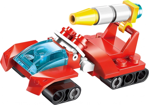 Futuristické vozidlo a robot v jednej krabičke