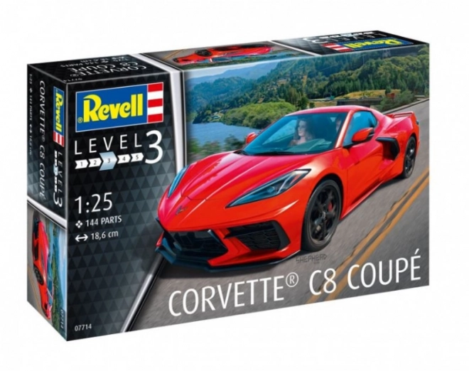 Plastikový model auta Corvette C8 Coupé 1/25