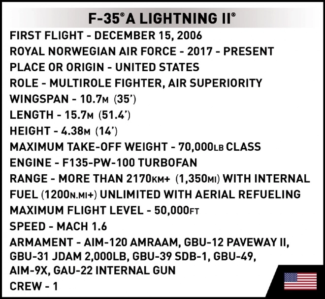 Ozbrojené sily F-35A Lightning II