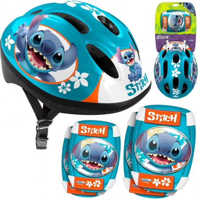 Ochranná súprava s nastaviteľnou prilbou a chráničmi Disney STITCH
