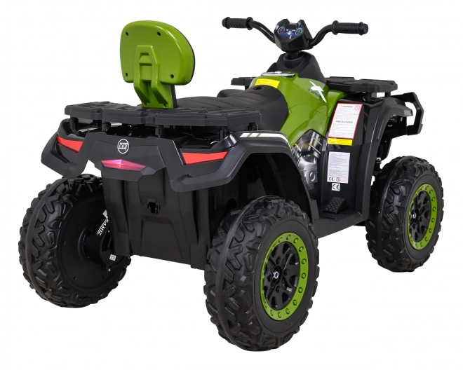 Štvorkolka XT-Speed pre deti Zelená + 4x4 + EVA + Pomalý štart + Rádio MP3 + LED dióda