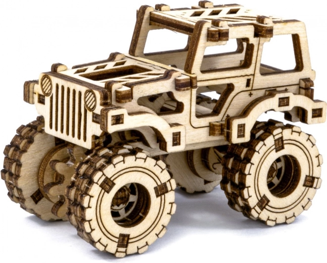 Drevené 3D puzzle Monster Truck Superfast