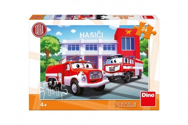 Dino puzzle Tatra hasiči 24 dielikov