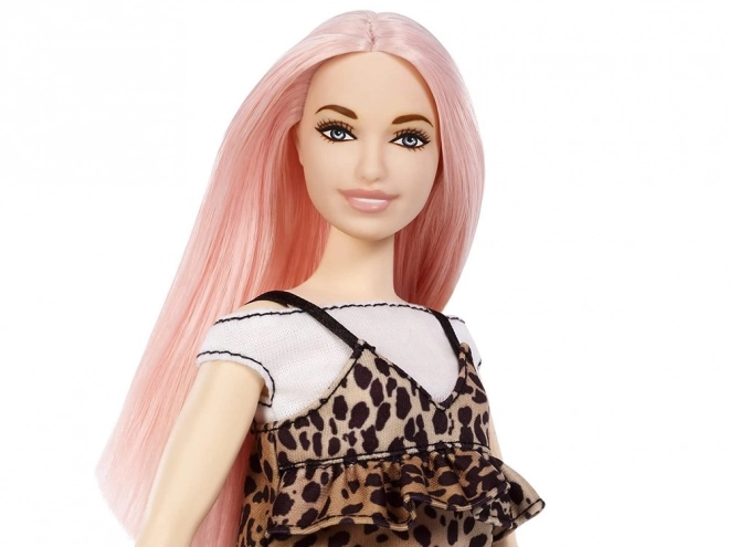 Barbie Fashionistas Bábika s leopardími šatami