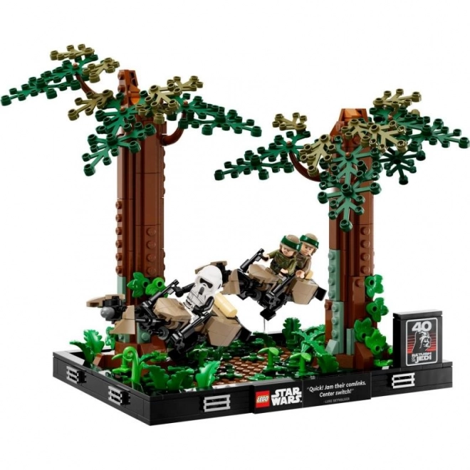 Lego Star Wars Honička spídrů na planéte Endor – diorama