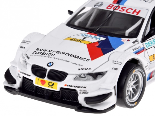 Kovový športový model BMW M3 DTM v mierke 1:32 so zvukmi a svetlami