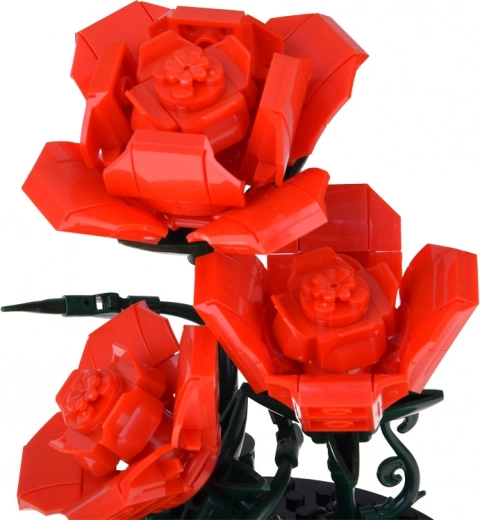 Detailný kvet s realistickými tvarmi