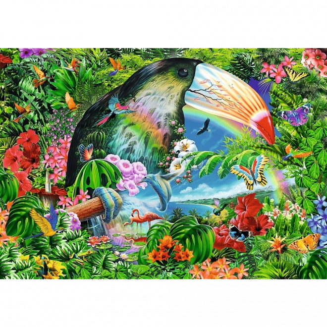 Trefl: Puzzle Tropické zvieratá - 1040 dielikov