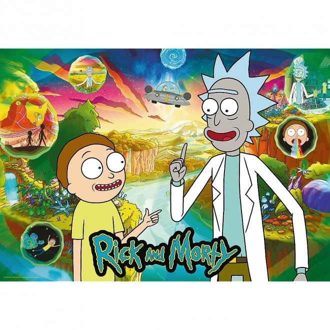 Puzzle Rick a Morty 1000 Ks Premium Plus