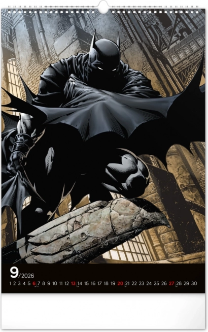 Nástenný kalendár Batman Dark 2026
