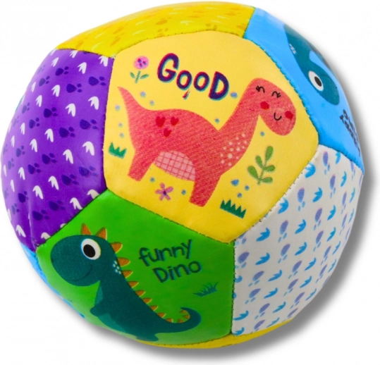 Súprava mäkkých lôpt dinosaury 9 cm 3 ks