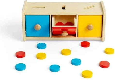 Bigjigs Toys triediaca krabička podľa farieb