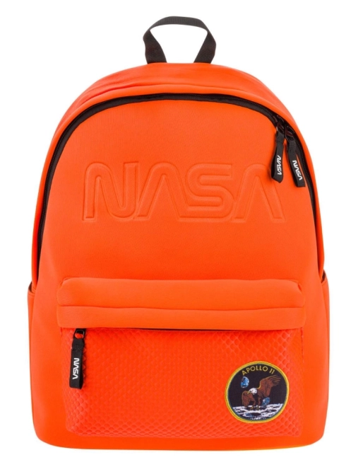 Oranžový batoh s logom NASA