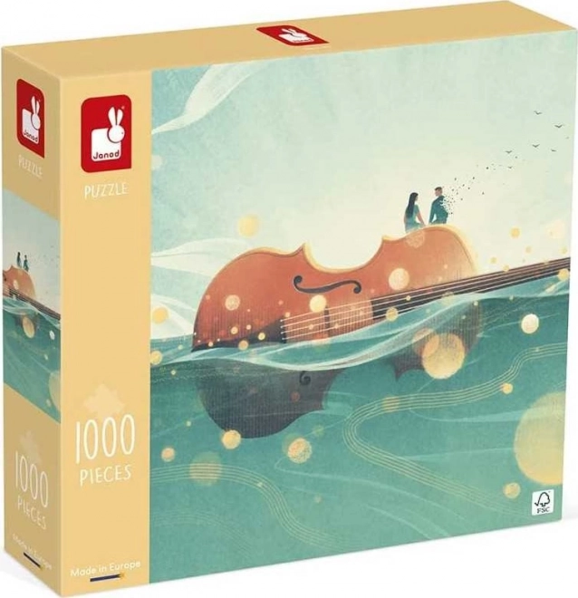 Puzzle Plávajúce Husle 1000 Dielikov