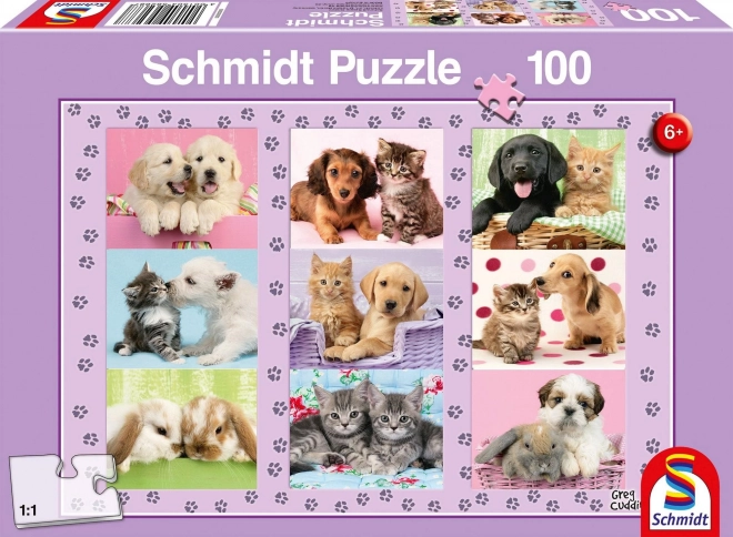 Schmidt Moji zvierací priatelia puzzle 100 dielikov