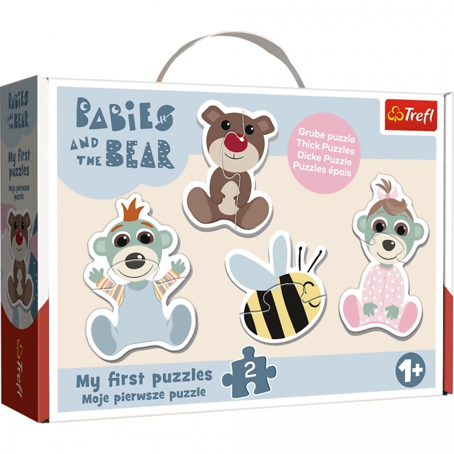 Puzzle Baby Classic Priatelia bábätká – BOBAŠKI I MIŚ (Trefl)